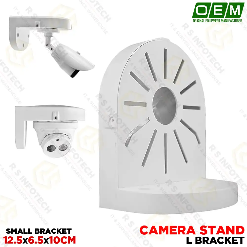 SMALL PLASTIC HEMISPHERE WALL MOUNT BRACKET FOR CCTV CAMERA (12.5X6.5X10CM)