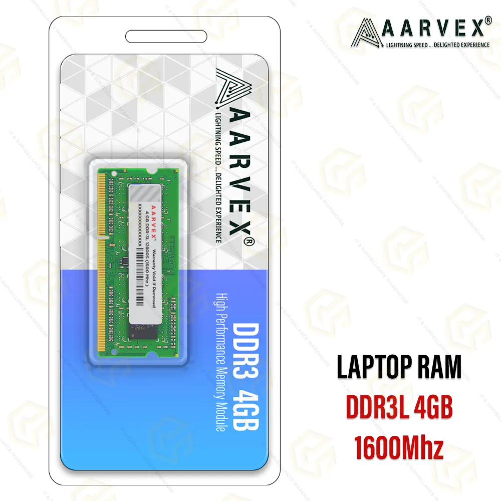 AARVEX LAPTOP RAM DDR3L 4GB 1600MHZ (3YEAR)