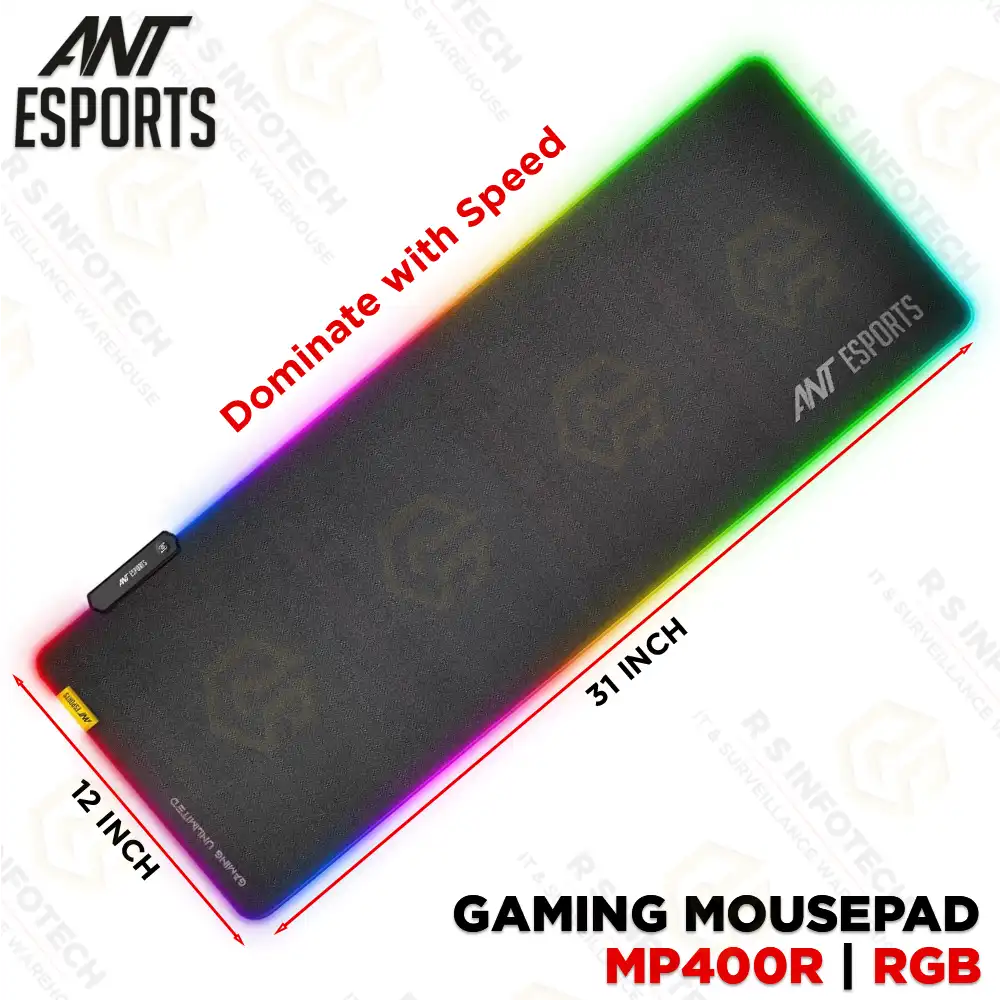 ANT ESPORTS MP400R RGB GAMING MOUSE PAD- XL (BLACK)