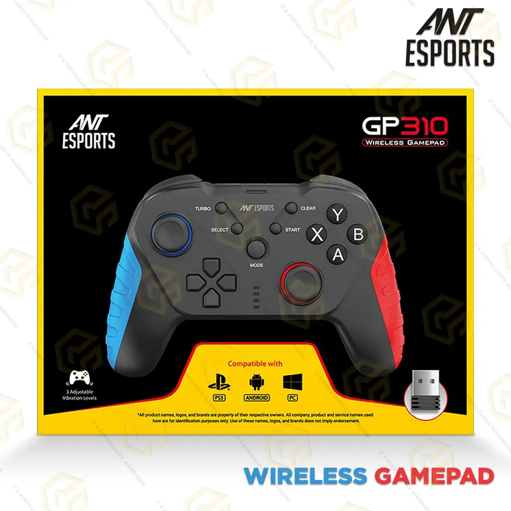 ANT ESPORTS WIRELESS GAMEPAD GP310 (1 YEAR)