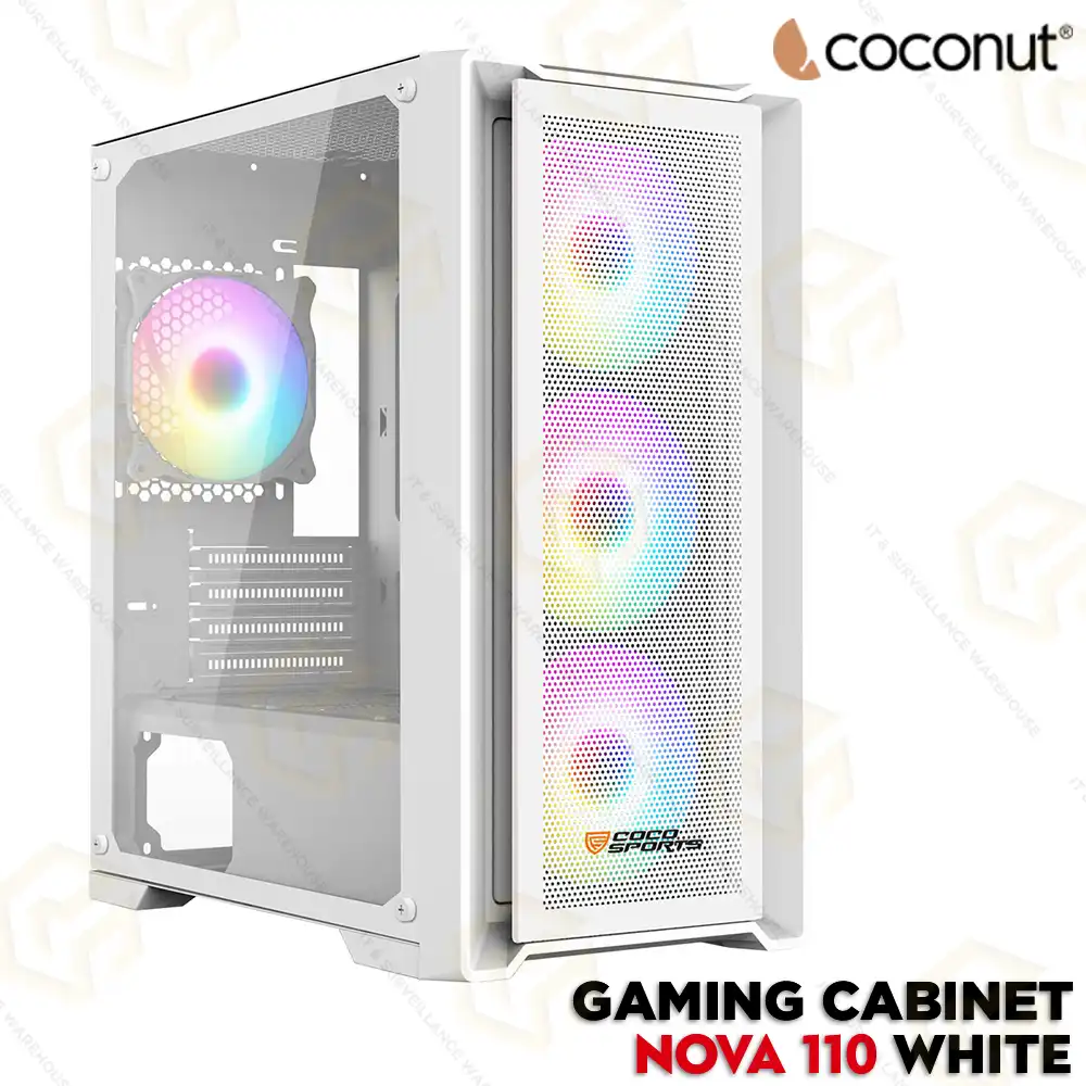 COCONUT GAMING CABINET NOVA 110 | WHITE