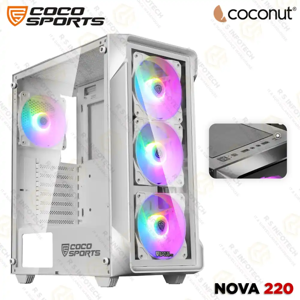 COCONUT GAMING CABINET NOVA 220 | WHITE