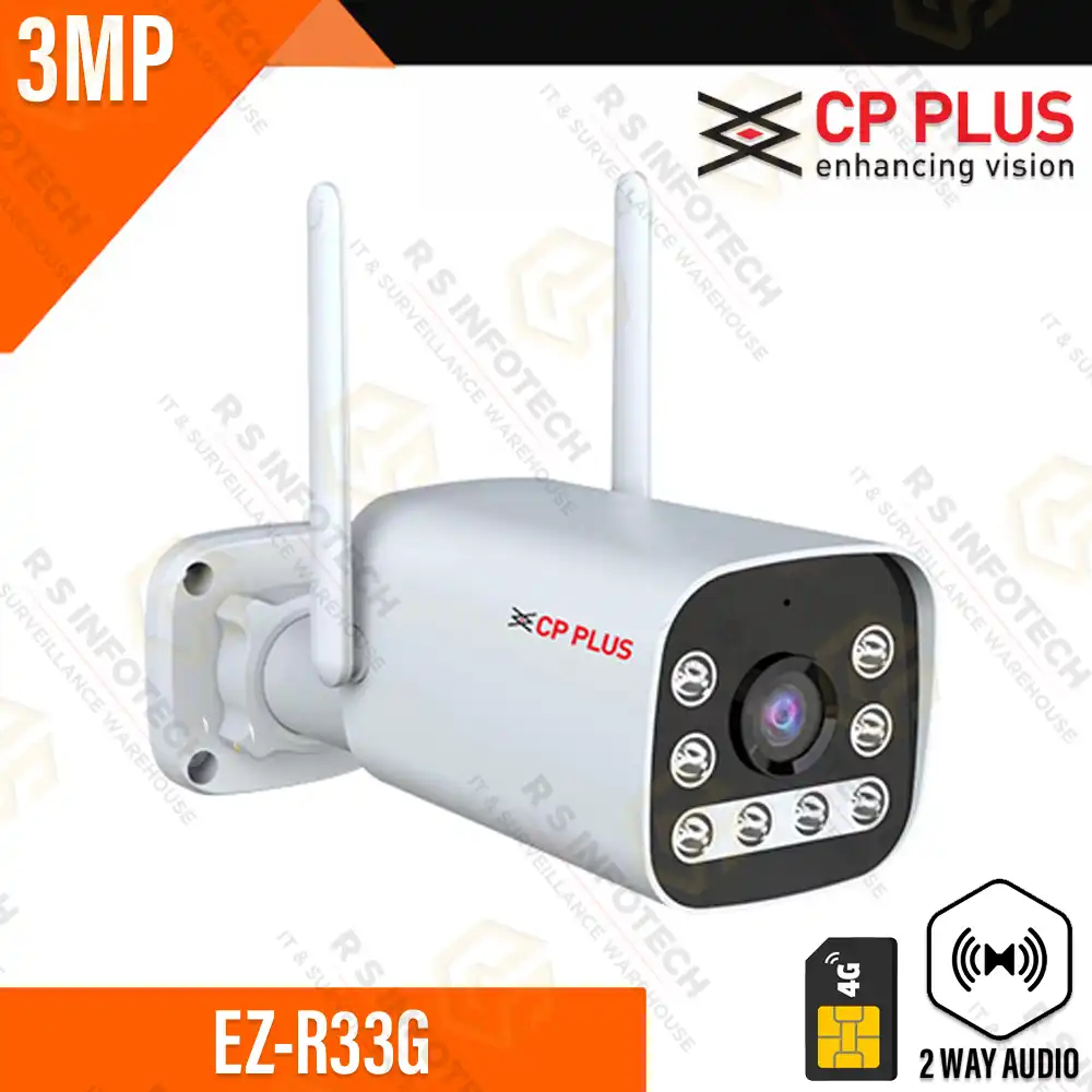 CP PLUS EZ-R33G 3MP 4G & WIFI COLOR+2WAY AUDIO BULLET CAMERA