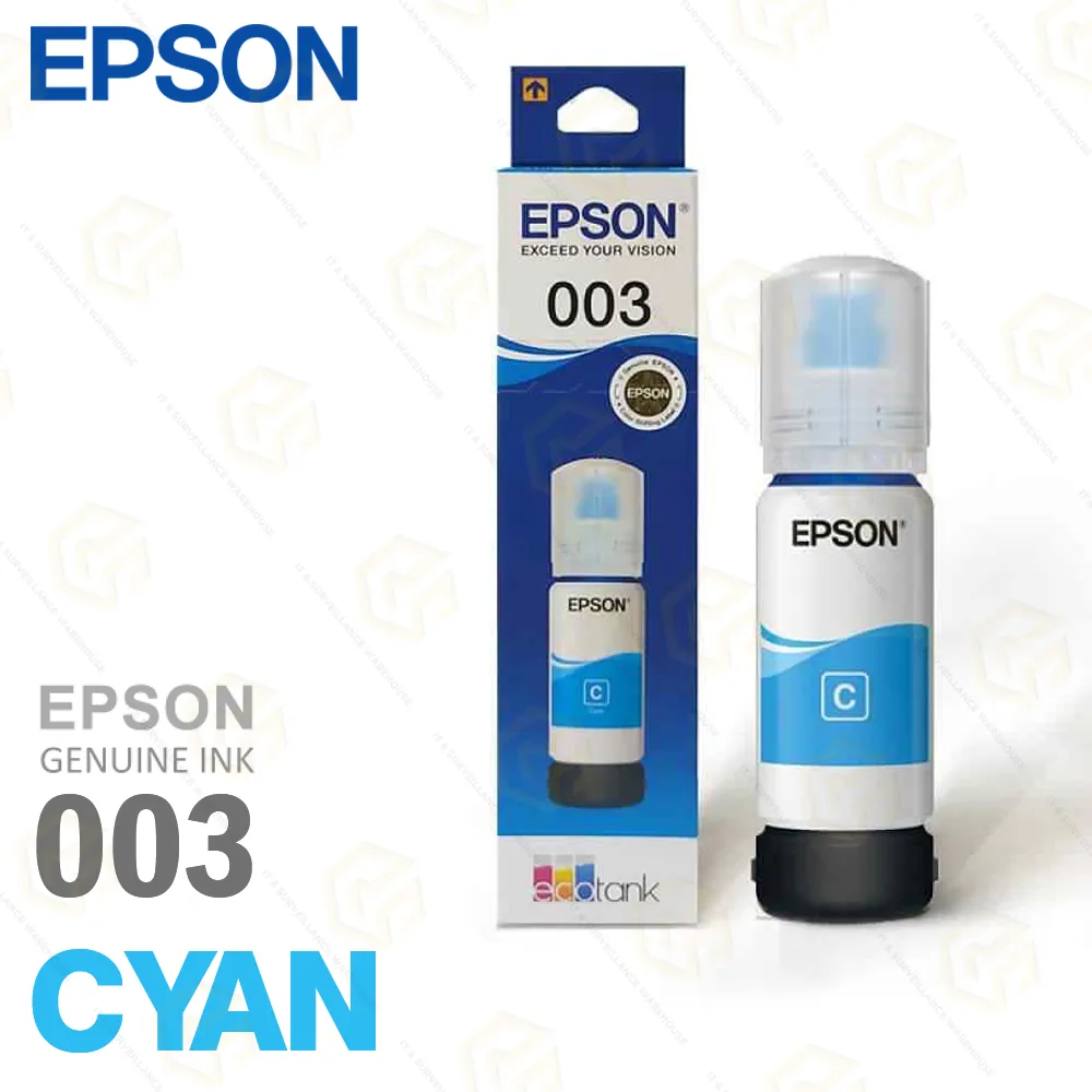 EPSON INK BOTTLE 003 V298 CYAN (L3110, L3115, L3116, L3150, L3210, L3215, L3216, L3250)
