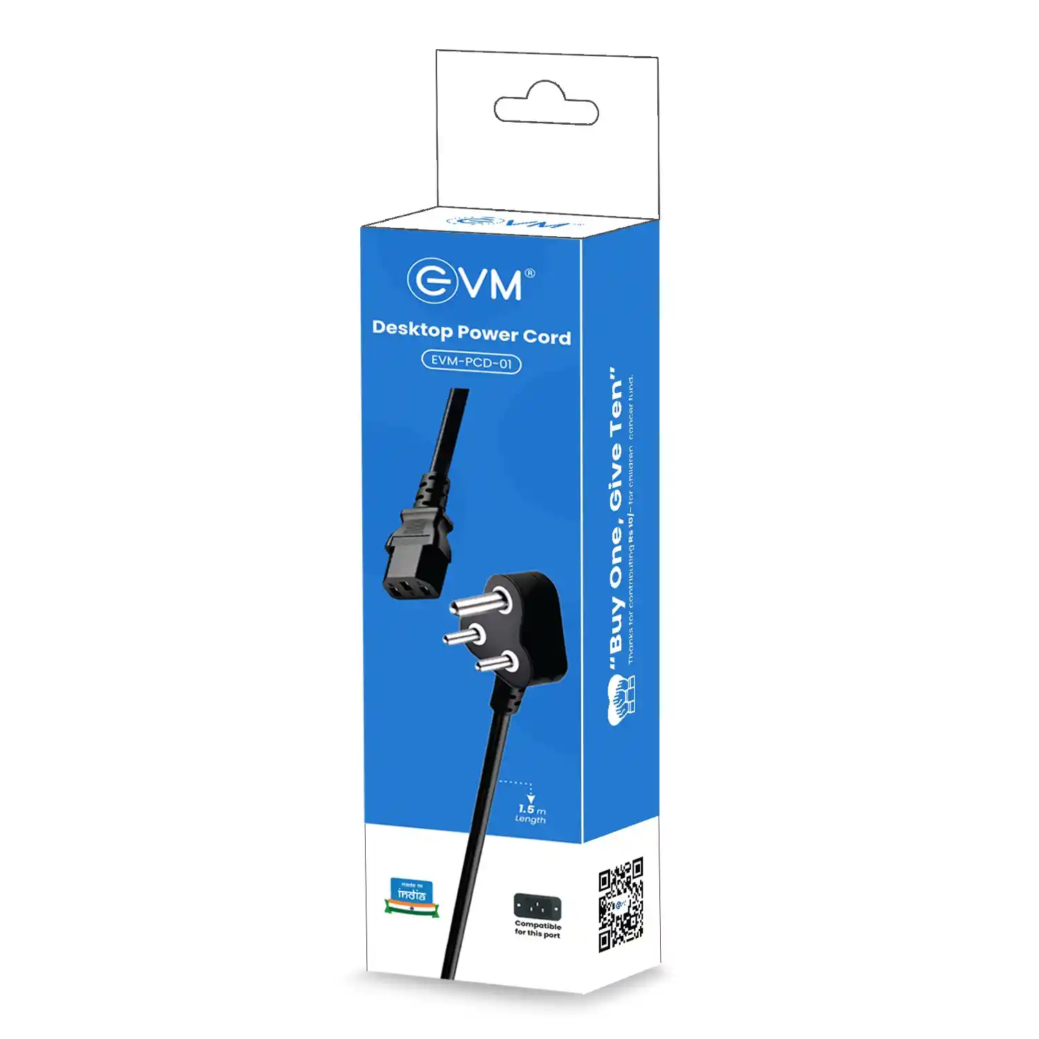 EVM 1.5MTR SUPER DESKTOP POWER CABLE-PCD-01
