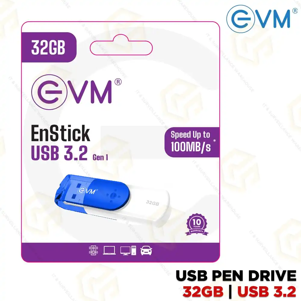 EVM 32GB ENSTICK 3.2 PEN DRIVE (10 YEARS)