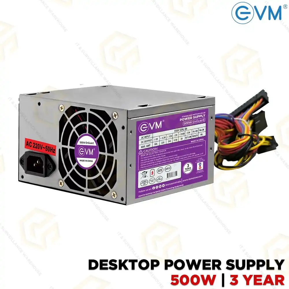EVM ENGUARD 500W DESKTOP POWER SUPPLY SMPS (2YEAR)