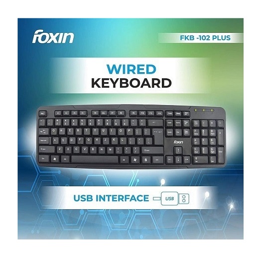 FOXIN USB KEYBOARD 102 PLUS (1YEAR)