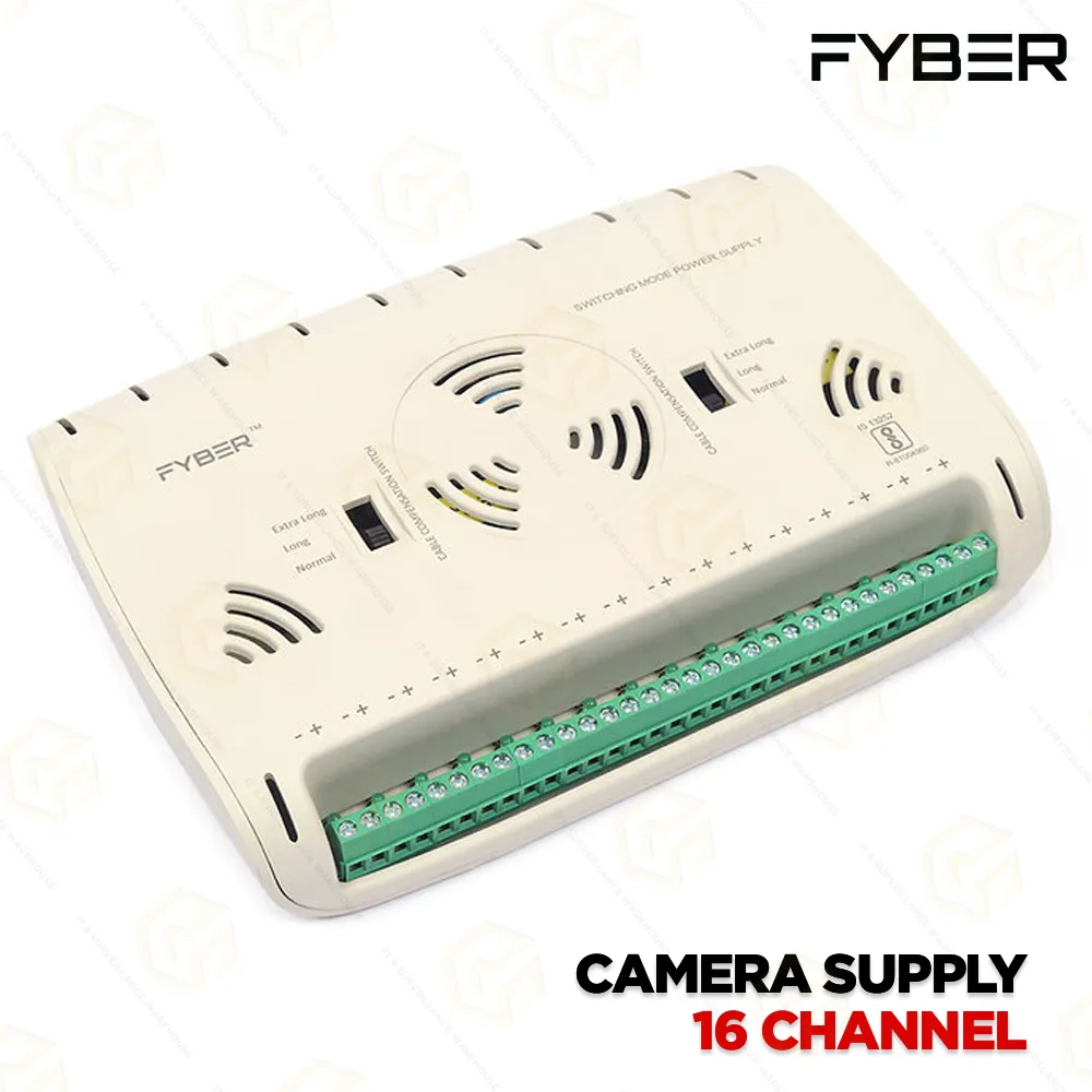 FYBER 16CH POWER SUPPLY PS-1216 | MULTI OUTPUT(2YEARS)