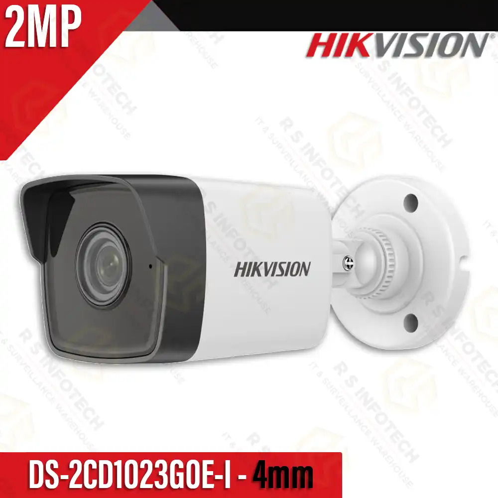 HIKVISION DS-2CD1023G0E-I 2MP IP BULLET CAMERA 4MM LENS