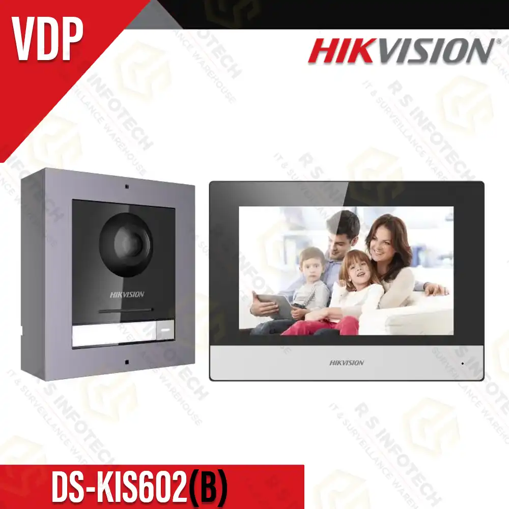 HIKVISION DS-KIS602(B) 7” MODULAR IP VIDEO DOOR PHONE KIT
