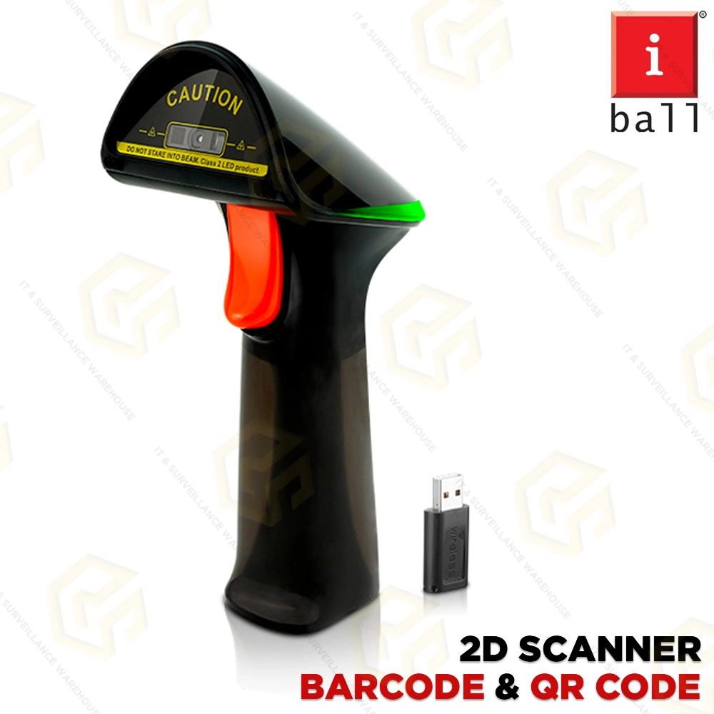 IBALL BARCODE+QR CODE WIRELESS 2D SCANNER WBT-2D (1YEAR)