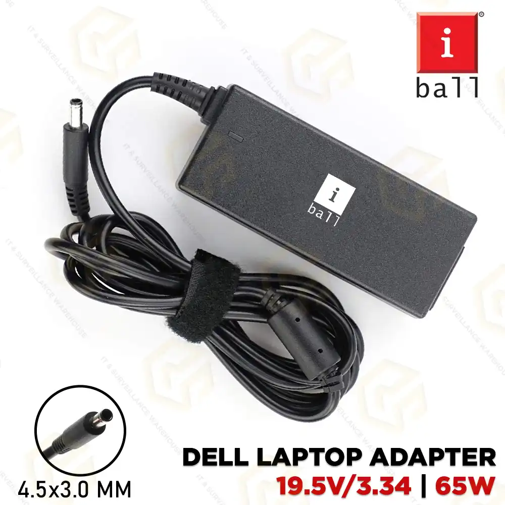 IBALL CHARGER FOR DELL SLIM PIN 19.5V/3.34A 65WT (1YEAR)