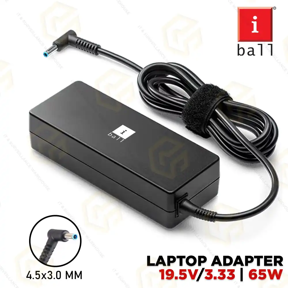 IBALL LAPTOP ADAPTER HP BLUE PIN 19.5V/3.33A IH-1945B (3YEAR)
