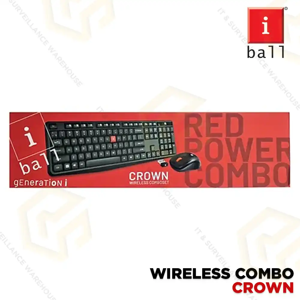 IBALL WIRELESS KEYBOARD COMBO SET CROWN (3YEAR)