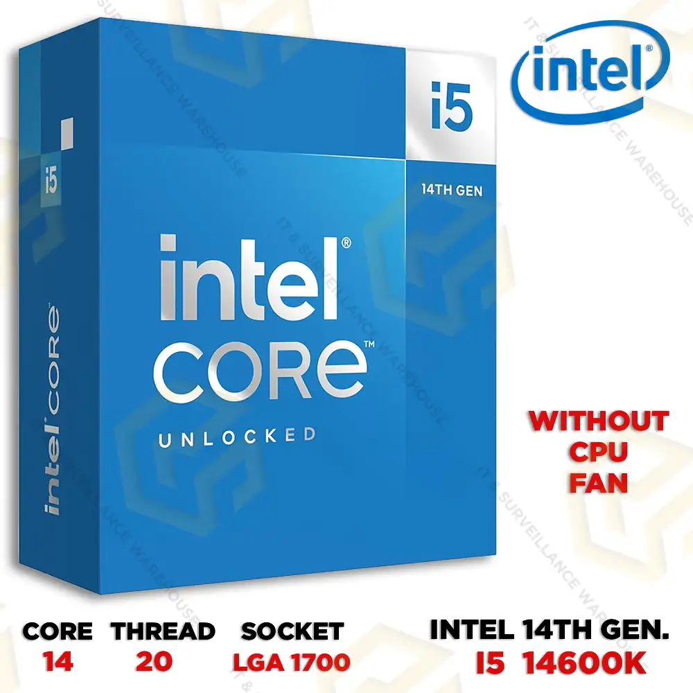INTEL CORE i5-14TH GEN PROCESSOR 14600K INBUILT GRAPHICS (3YEAR)