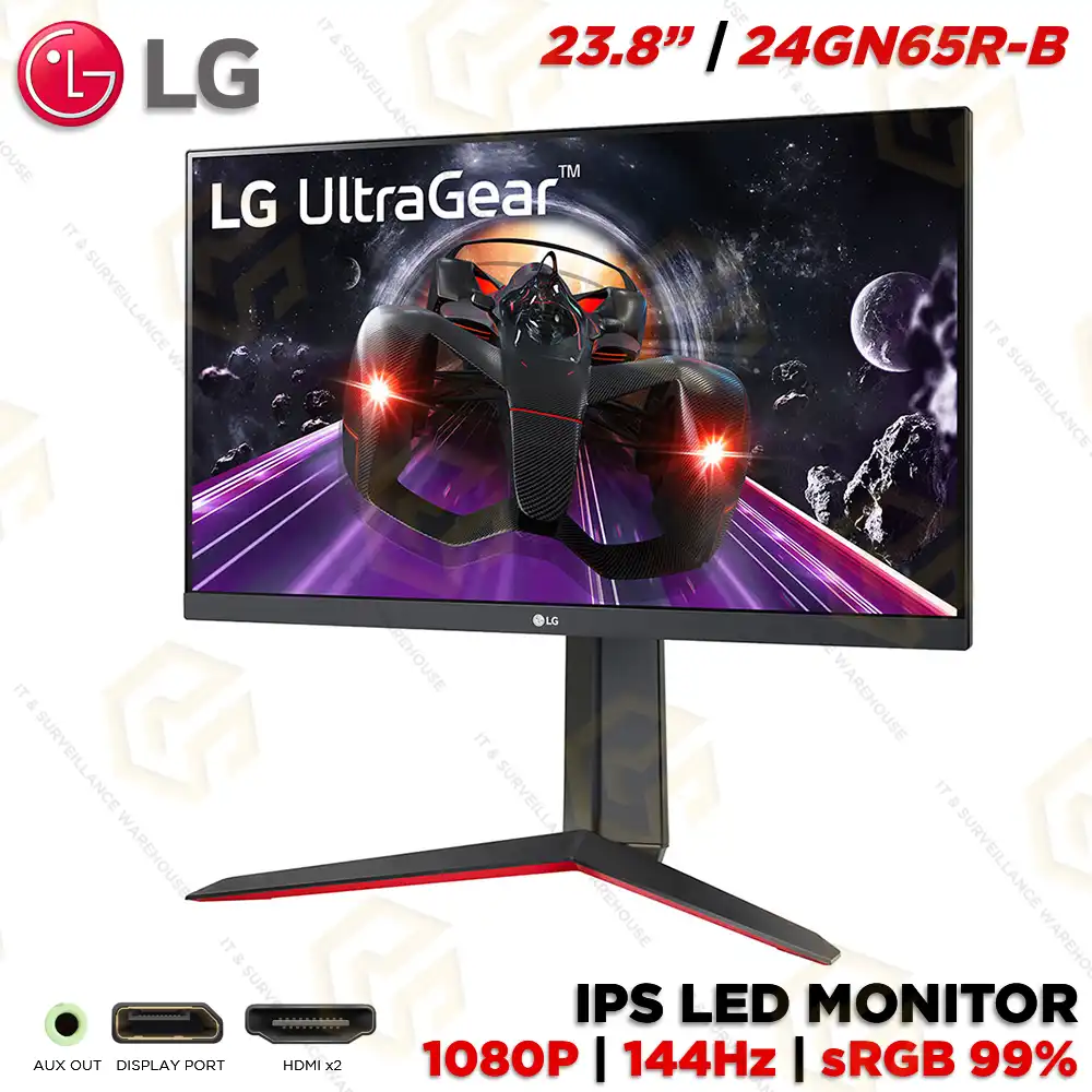 LG 24GN65R 24” FHD 144HZ IPS PANEL 99% SRGB 1MS IPS GAMING MONITOR