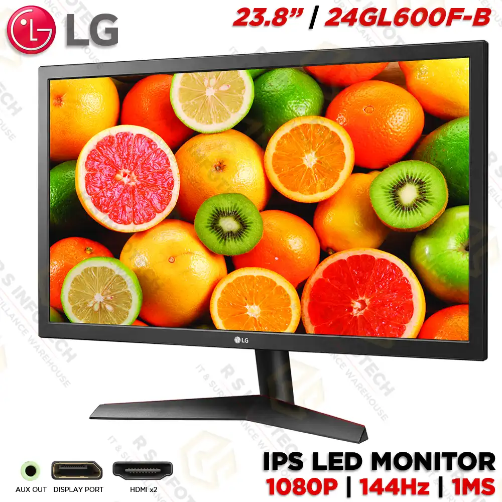 LG 24GL600F-B 23.6" ULTRAGEAR GAMING IPS LED MONITOR 144HZ 1MS RESPONSE TIME