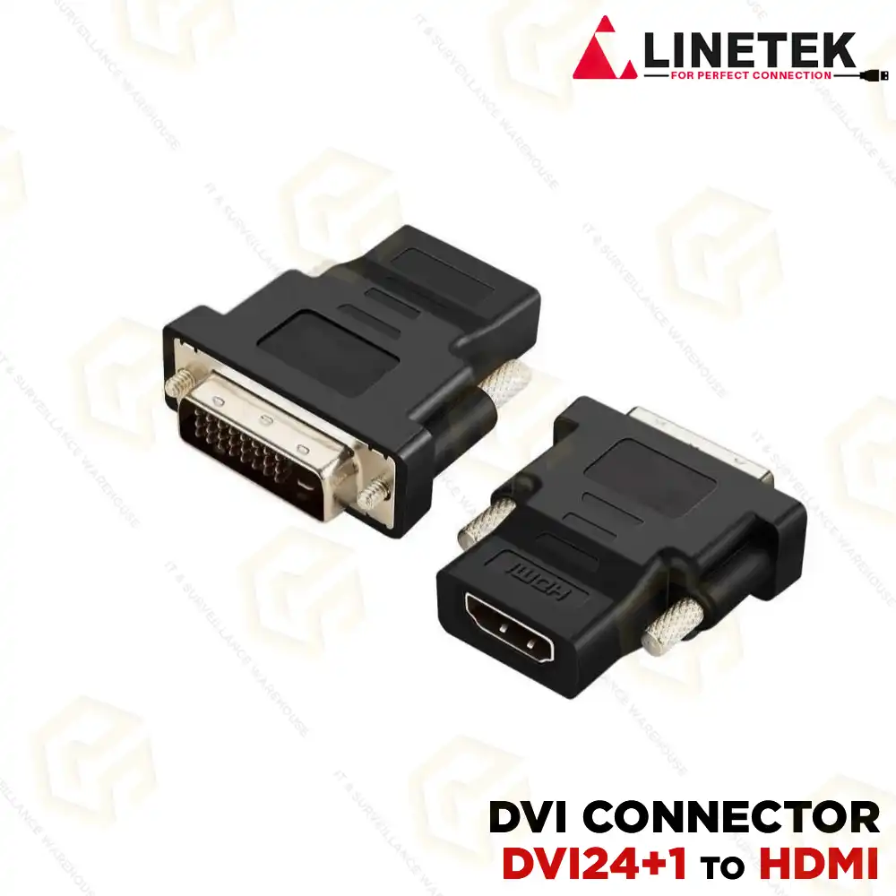 LINETEK AV599-HA05R-GB HD DVI TO HDMI ADAPTOR | (24+1PIN)