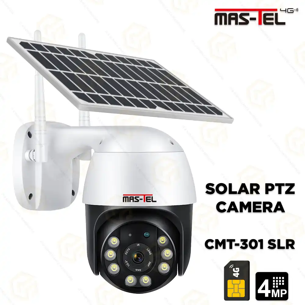 MASTEL 4G PTZ SOLAR CAMRA CMT-301 12000mAh BATTERY (1YEAR)