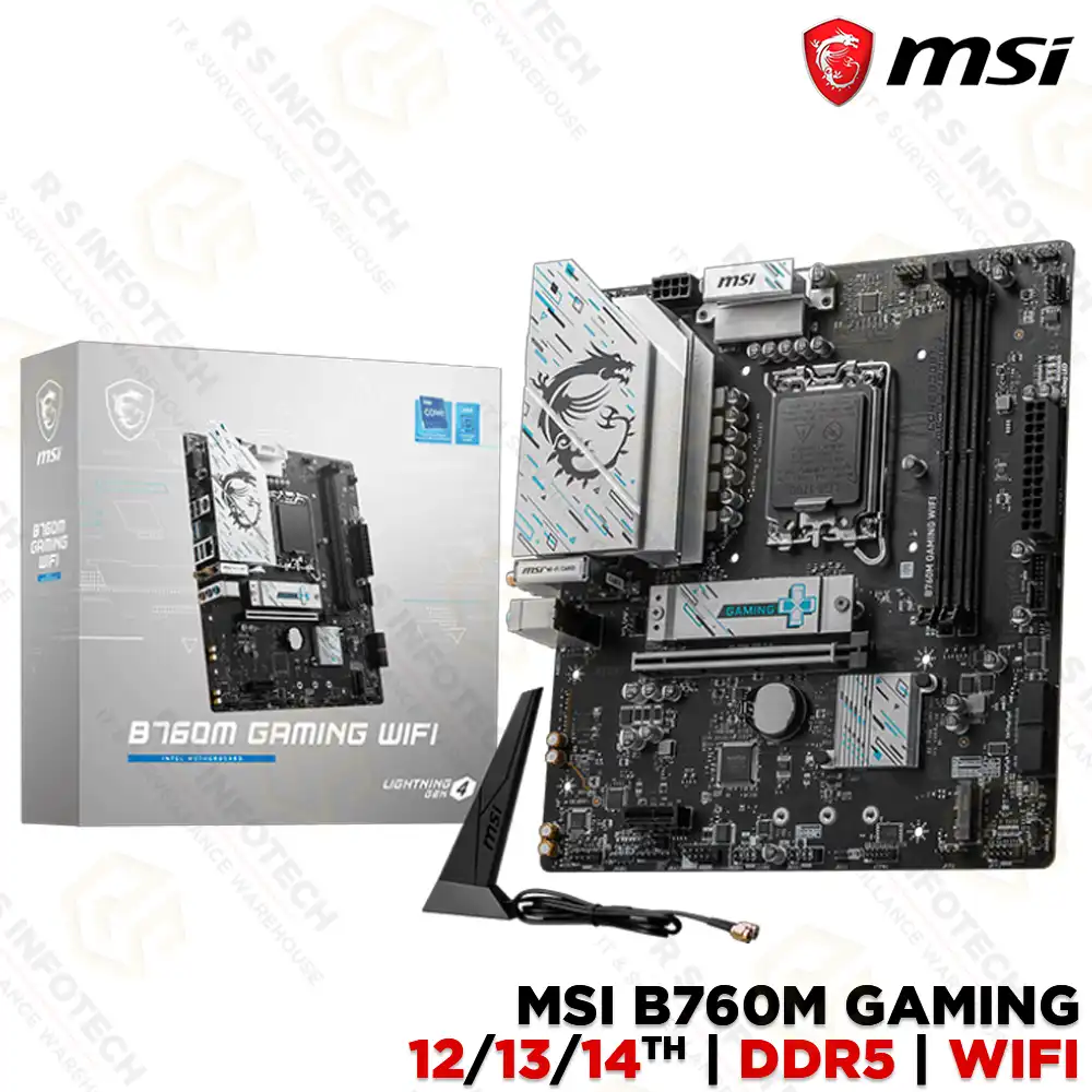 MSI B760M GAMING WIFI DDR5 MOTHERBOARD WIFI+BLUETOOTH 14TH GEN