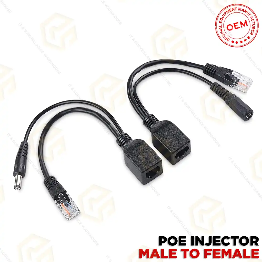 POE INJECTOR BLACK