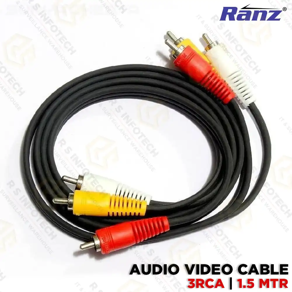 RANZ 3RCA CABLE 1.5MTR