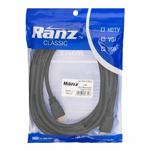 RANZ HDMI CABLE 3MTR