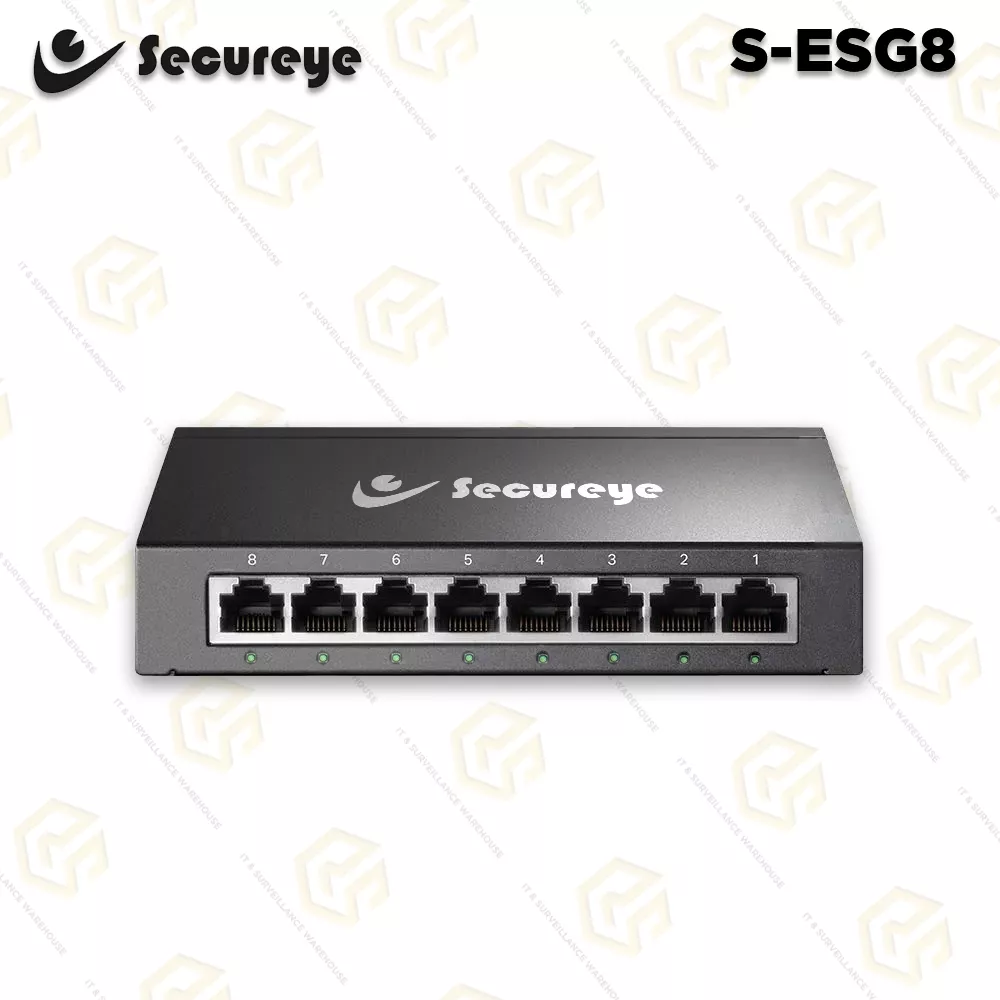 SECUREYE 8 PORT 1000MBPS GIGA SWITCH S-ESG8 | 2 YEAR