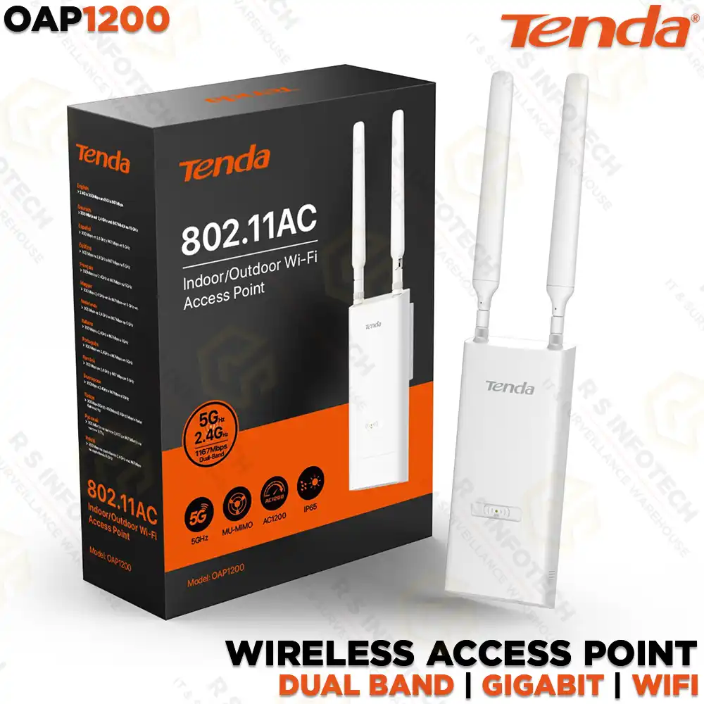TENDA OAP1200 INDOOR OUTDOOR WI-FI ACCESS POINT