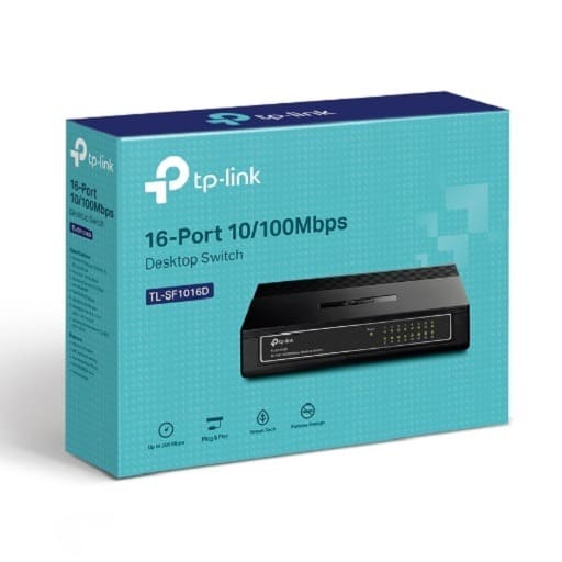 TP-LINK TL-SF1016D 16PORT 100MBPS (3YEAR)