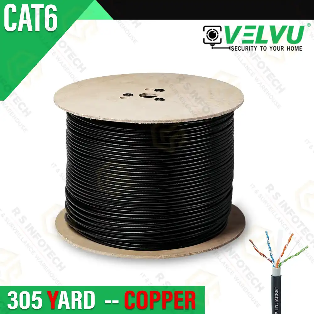 VELVU CAT.6 COPPER OUTDOOR CABLE 305YARD