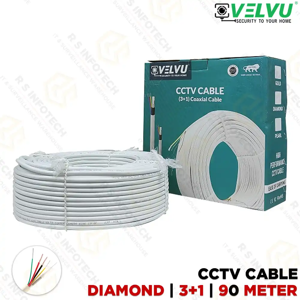 VELVU DIAMOND 3+1 CCTV CABLE 90MTR