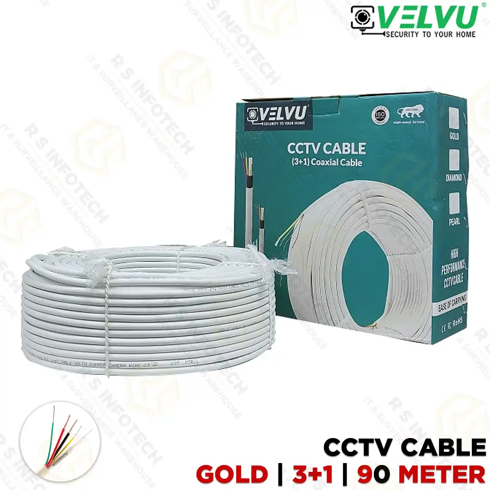 VELVU GOLD 3+1 CCTV CABLE 90MTR