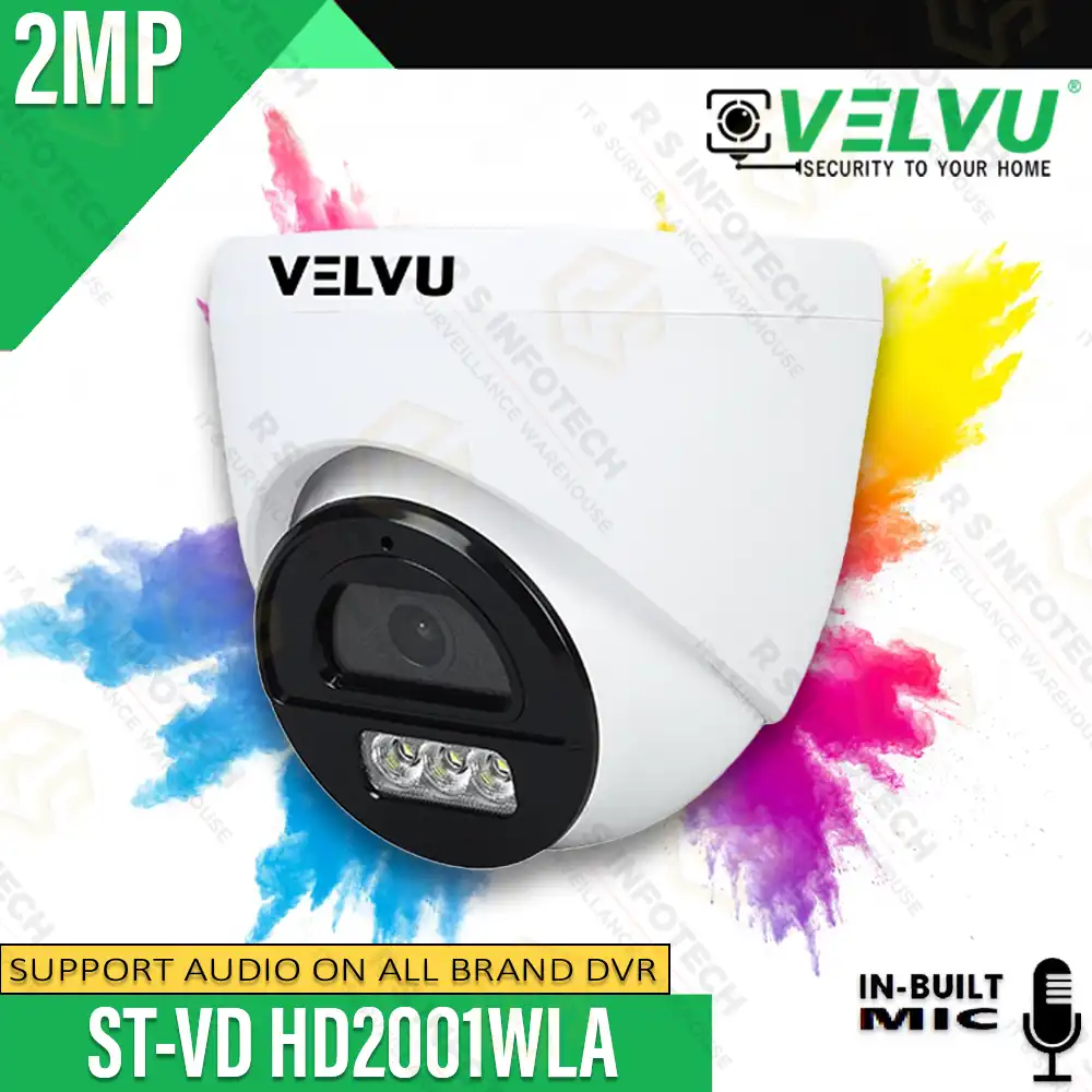 VELVU ST-VD-HD2001WLA 2MP DOME CAMERA COLOR+MIC